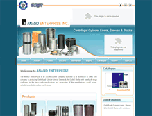 Tablet Screenshot of anandenterprise.com